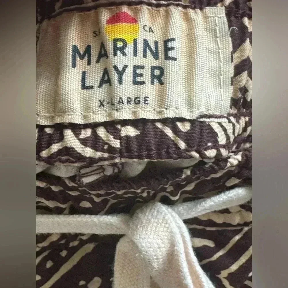 Marine Layer Men’s Archive Swim Trunks Size XL